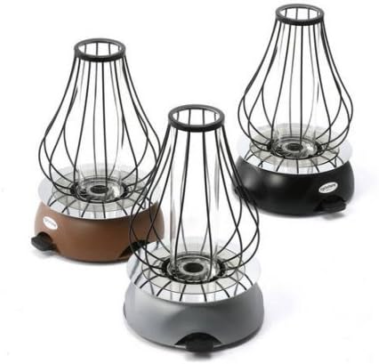Cycloflame Table Top Fireplace, Pro-Iroda, Stainless Steel Wick in Black