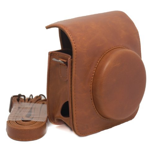 NodArtisan Vintga PU Leather Fuji Mini case for Fujifilm Instax Mini 90 Case Bag-Brown