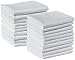 American Pillowcase T220 Cotton Percale Wholesale Bulk Pillowcases, Standard Size, Pack of 20, White