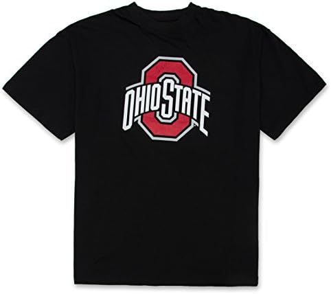 Champion Ohio State Buckeyes Logo Short Sleeve Tee Shirt 100% Cotton Apparel Black 6X