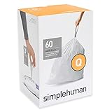 Simplehuman Code Q 60-Pack 13-17-Gallon Custom Fit Liners