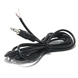 Ancable 2-Pack 3.5mm 1/8" Monaural Mini Mono Plug to Bare Wire 6-Feet - 12V DC Trigger ON/Off Cable