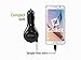 Cellet Retractable Micro USB Car Charger, 10 Watt / 2.1 Amp Tangle-Free Portable Traveler for Samsung Galaxy S7 /Edge / S6 / Edge/Plus, Note Edge 6/5/4, LG G4, HTC and More- Retail Packaging