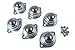 Taytools 603004 6 Piece Set of 1 Inch Roller Bearing Roller Ball Transfer Bearings, Overall Size 2-3/4 Inches Wide by 1-1/4 Inches Tall