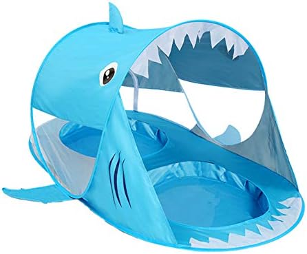 サメ 赤ちゃん ワンタッチテント Uvカット ビーチシェード サンシェルター ミニプール付き 運び便利 簡単
