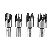 4Pcs Carbon Steel Wood Work Plug Cutter Cutting Power Woodworking Hole Saw Tool Claw Wood Plug Tenon Drill Bit Set DIY 6/8/10/13mm