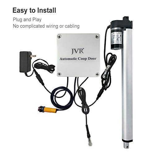 JVR Chicken Coop Door Automatic Opener Kit with Safety Mechanism