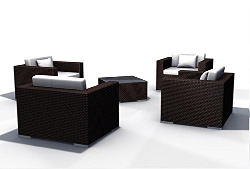 Gartenmöbel Rattan Lounge Espace Set 6a - 4 Sessel ...
