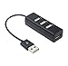 Mini USB 2.0 Hi-Speed 4-Port Splitter Hub Adapter For PC Computer
