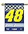 NASCAR Jimmie Johnson #48 2-Sided 28-by-40-Inch Banner with Pole Sleeve