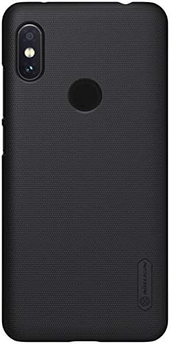 Grand Eletronics for Xiaomi redmi Note 6 pro Case,Nillkin [with Kickstand] Frosted Shield Anti Fingerprints Hard PC Case Back Cover for Xiaomi redmi Note 6 pro -Retail Package (Black)