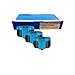Inkjetcorner 3 Pack CYAN Remanufactured Ink Cartridge Shows Ink Level for HP No. 02 Photosmart C5140 C5150 C5180 C6150 C6180 C6240 C6250 C6280 C7150 C7180 C7250 C7280