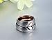 Aienid Couple Rings for Him and Her Sets Promise Ring Sterling Silver Band I Love You Necklace Gold Chain