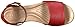 crocs Women's Leighann Anklestrap Lthr Wedge Sandal, Garnet, 8 M US