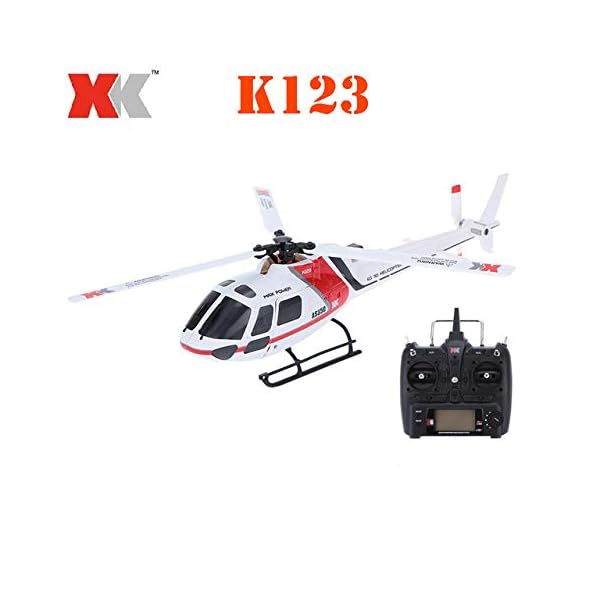 elegantstunning XK K123 6CH Brushless AS350 Scale 3D6G System RC Hubschrauber RTF Upgrade WLtoys V931 mit Fernbedienung… – Bild 7