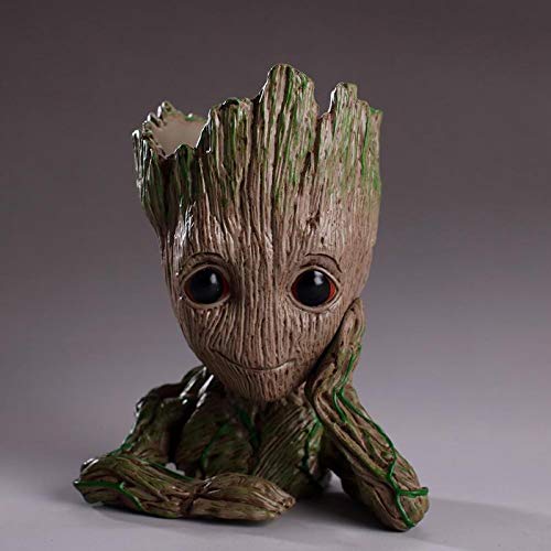 Meka-supplies - Baby Groot Flowerpot Flower Pot Planter Action Figures Guardians of The Galaxy Toy Tree Man Cute Model Toy Pen Pot