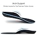 Orthotic Insoles for Flat Feet by SQHT, Fight Against Plantar Fasciitis, Relieve Feet Pain, Heel Pain and Pronation for Men and Women (M - Women’s 9.5-11 | Men’s 8.5-10)
