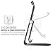MoKo Tablet Stand, Universal 210 Degree Multi-Angle Rotatable Aluminum Smartphone Tablet Desktop Cradle Holder for iPad Pro 11 2018/10.5/9.7/Mini, iPhone X/8/8 Plus, Galaxy S9/S9 Plus, Black