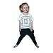 Girls' Summer 2PCS Clothing Set Short-Sleeve Top and Black Harem Pants