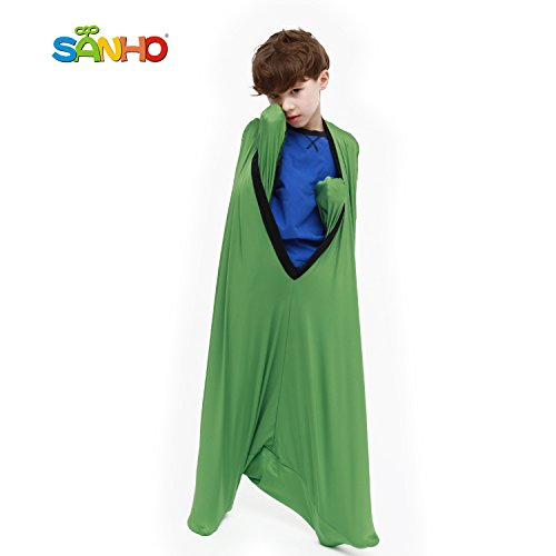 Sanho Yopo Dynamic Movement Sensory Sox, Large, 9-12 Years old, 56''LX28''W Green