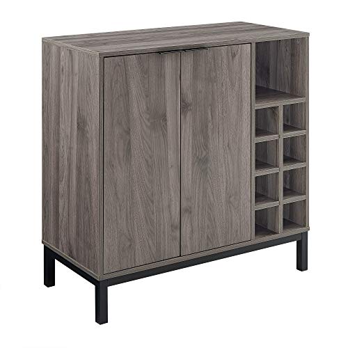 Eden Bridge Designs Barschrank, Holz, Schiefergrau, 87 x 87 x 92 cm – Bild 5