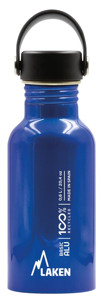 Bot. alu. Basic Alu 0,60 L. Tapón Oasis - Azul