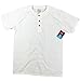 Hanes Mens Short-Sleeve Henley T-Shirt White, Large