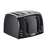 Russell Hobbs 21651 Textures 4-Slice Toaster 21651-Black, Plastic, Black
