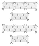 Sweet Jojo Designs Crib Bumper Pad for Grey and White Woodland Deer Collection Baby Boy Bedding