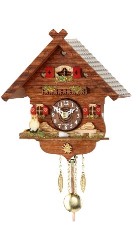 Trenkle Kuckulino Black Forest Clock with Quartz Movement and Cuckoo Chime TU 2043 PQ