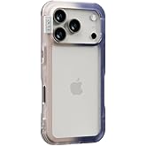 PLES Arche Case, Compatible with iPhone 17 Pro Max, Military Grade Shockproof, Anti-Yellowing, Anti-Fingerprint, Anti-Scratch, Gradient Bumper (Transcendent Pink/Future Dusk)