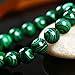 Orgonite Crystal Malachite Bracelet - Handmade Gemstone Round Beads Stretch Bracelet For Men and Women