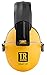 TR Industrial Schutz Compact Foldable Ear Muffs with Soft Adjustable Headband, NRR = 34dB, CE Approved, ANSI S12.42/S3.19, Yellow, Black
