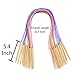 Knitting Needles Set-18 Pairs 18 Sizes Bamboo Circular Knitting Needles with Colored Tube 36 Pcs 18 Sizes Single Pointed Bamboo Knitting Needles 12 Pcs 12 Sizes Crochet Hooks Set Weaving Knitting Kits