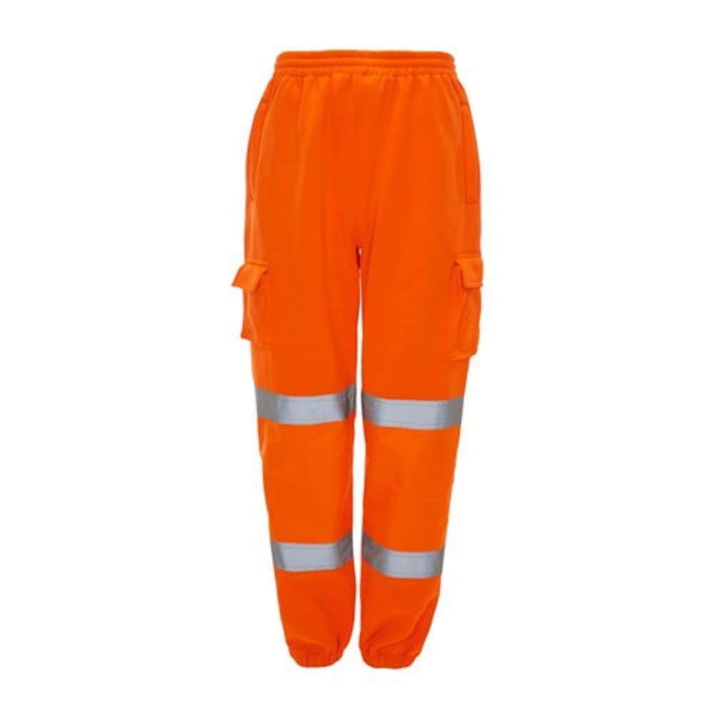 Supertouch J8082 Hi Vis Jogging Bottoms, Medium, Orange