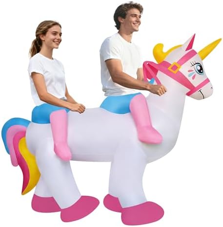 Disfraz Inflable De Ñu Arcoíris Rosa Para Adulto | Meses sin interés Disfraz Inflable De Ñu Arcoíris Rosa Para Adulto | Meses sin interés