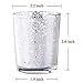 Votive Candle Holder-Set of 12 Wedding Centerpieces for Table, Mercury Glass Tealight Candle Holders Bulk for Birthday |Party |Home Decoration (Silver-1)