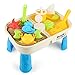Lovelion Beach Toy Set with Activity Table with Storage Room and Cover Suitable for Toddler Over Fun Sand Toys Set for Girls and Boys Kids Outdoor Toys