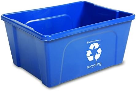 Qty = 10 Low Profile Blue Deskside Recycling Bin is perfect for recycling office paper. . . and more!