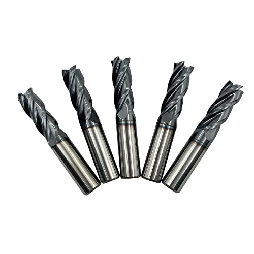 Home of quality tools 5PCS 1/2'' Carbide Square End Mill Bits Set