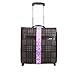 SINOKAL Luggage Straps Suitcase Belts Polyester Fabric Colorful Pattern Sturdy Packing Belt Strap (Not Include the Luggage) (One Pack-Purple Pattern)