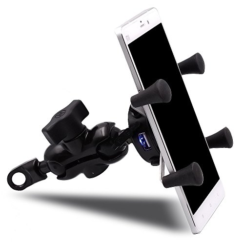 Turnraise motorcycle stand mobile phone holder mount br…