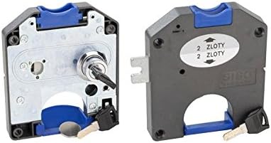 Deposit Lock Lock Locker Locks 110X125 MM Left Locking for 1 & # x20AC; Coins