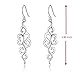 Highly Polished Sterling Silver Filigree Dangle Drop Earrings