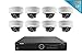 LaView 1080P 2MP HD IP 8 Weatherproof Dome Camera Security System 16 Channel PoE 1080P NVR with a 3TB HDD Indoor/Outdoor Cameras Day/Night Surveillance System with Remote Viewing