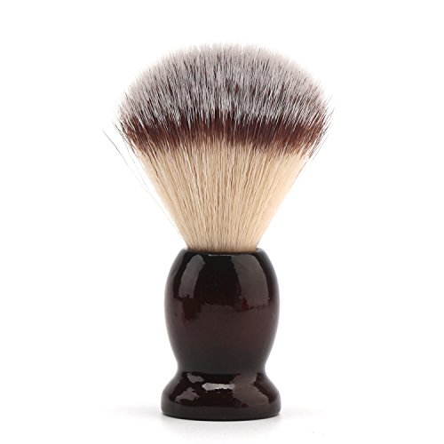Shave Lather Brush, Wooden Vintage Shave Mug with Lid, Old Fashion Shaving Kits Beard Shaving Soap Cream Bowl Container for Men, Traditional Wet Shaving Kit - Thumbnail 2