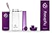 Hydracy Fruit Infuser Water Bottle - 25 Oz Sports Bottle with Full Length Infusion Rod and Insulating Sleeve Combo Set + 27 Fruit Infused Water Recipes eBook Gift - Deep Purple