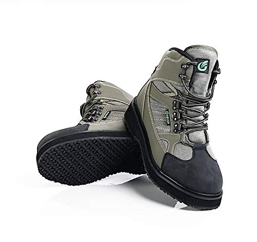 NEYGU Men&Women Breathable Quick-Dry Wading Shoes for Fishing and Hunting with Rubber Sole, Used for Neoprene Stocking Foot Wader (11)