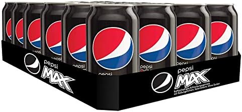 Pepsi Max Cans 330 ml (330 ml x 24 x 1 pack size), Black, 330 ml (Pack of 24) - Image 3