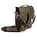 Saddleback Leather Canvas Indiana Gear Bag - Scottish Waxed Canvas Satchel Bag with 100 Year Warranty